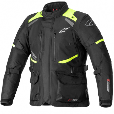 CHAQUETA ALPINESTARS ANDES V3 DRYSTAR BLACK/YELLOW FLUO