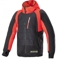 CHAQUETA ALPINESTARS MO.ST.EQ HYBRID HOODED BLACK/FLAME RED