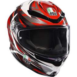 CASCO AGV K6 S REEVAL WHITE/RED/GREY