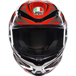 CASCO AGV K6 S REEVAL WHITE/RED/GREY