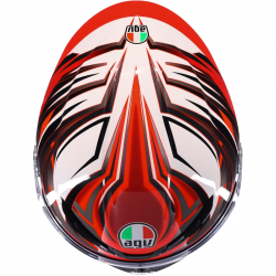 CASCO AGV K6 S REEVAL WHITE/RED/GREY