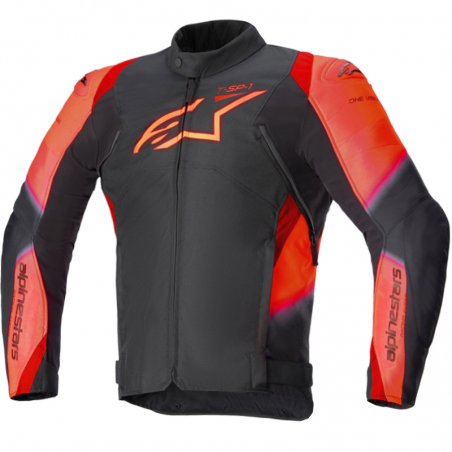 CHAQUETA ALPINESTARS T-SP 1 V2 WATERPROOF BLACK/RED FLUO