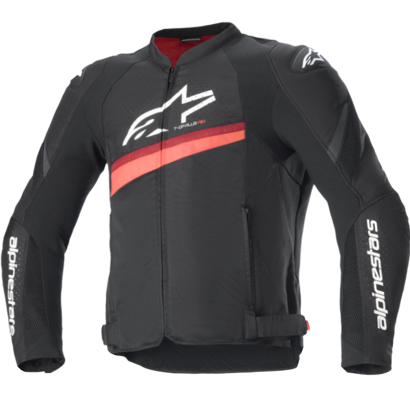 CHAQUETA ALPINESTARS T-GP PLUS R V4 AIRFLOW BLACK/RED FLUO