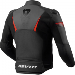 CHAQUETA REVIT ARGON 2 NEGRO/ROJO-FLUOR