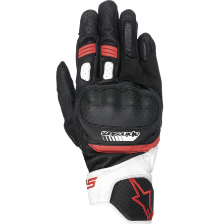 GUANTES ALPINESTARS SP-5 BLACK/WHITE/RED