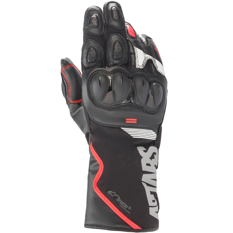 GUANTES ALPINESTARS SP-365 DRYSTAR BLACK/RED FLUO/WHITE