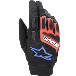 GUANTES ALPINESTARS FULL BORE XT BLACK/BRIGHT RED/BLUE