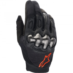 GUANTES ALPINESTARS MEGAWATT BLACK/RED FLUO