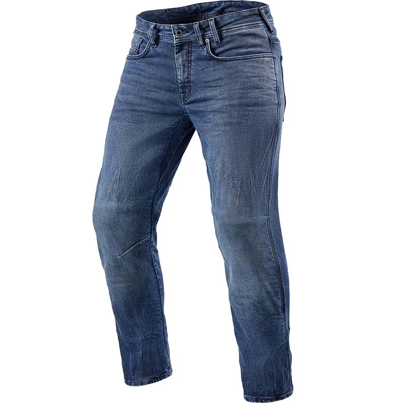 PANTALONES VAQUEROS REVIT DETROIT 2 L32 TIRO CORTO AZUL MEDIO