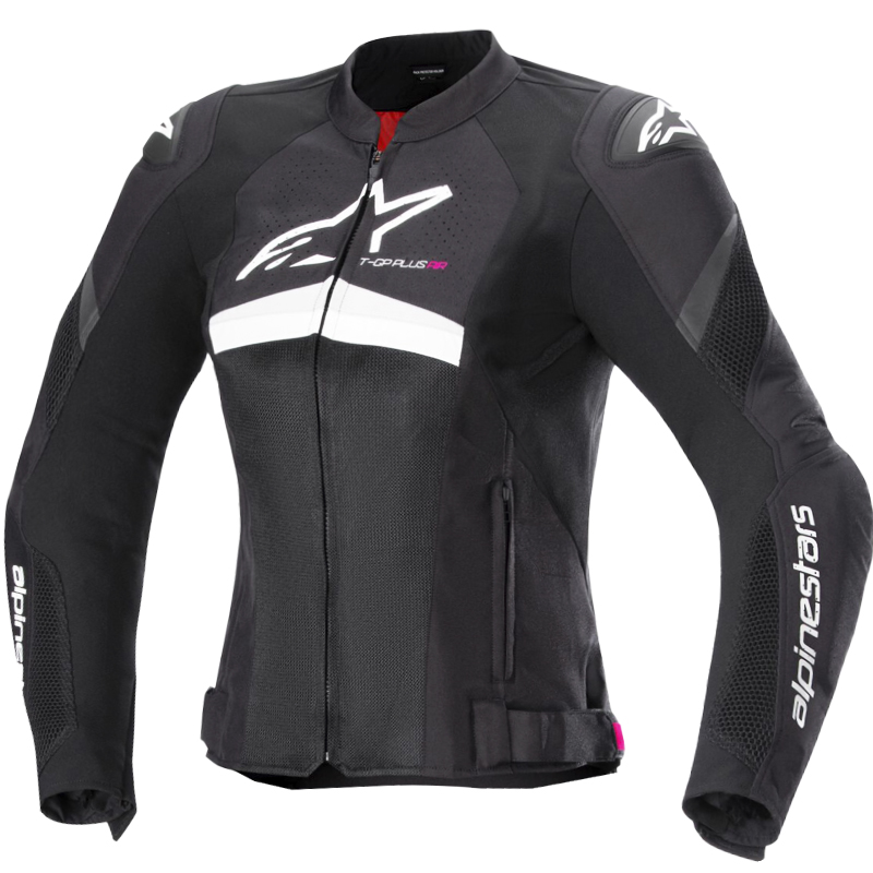 CHAQUETA ALPINESTARS STELLA T-GP PLUS R V4 AIRFLOW LADY BLACK/WHITE