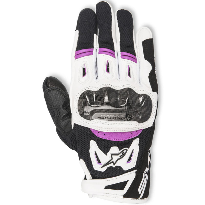 GUANTES ALPINESTARS STELLA SMX-2 AIR CARBON V2 LADY BLACK/WHITE/FUCHSIA