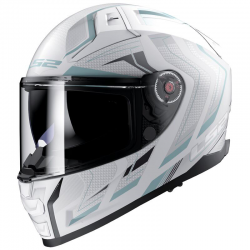 CASCO LS2 VECTOR II ALIZER MATT WHITE/SILVER