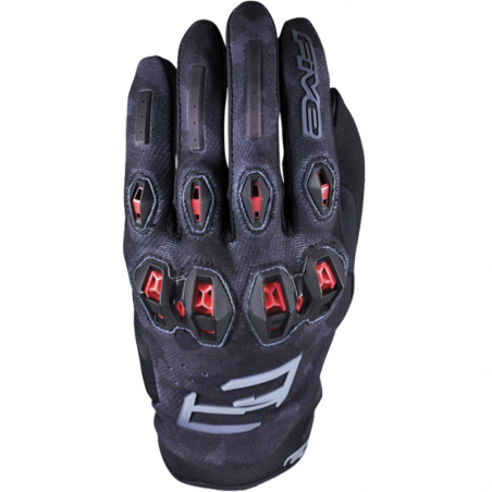 GUANTES FIVE STUNT EVO 2 CAMO/ROJO