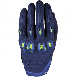 GUANTES FIVE STUNT EVO 2 AZUL/AMARILLO FLUOR