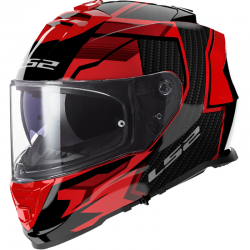 CASCO LS2 STORM II TRACKER BLACK/RED