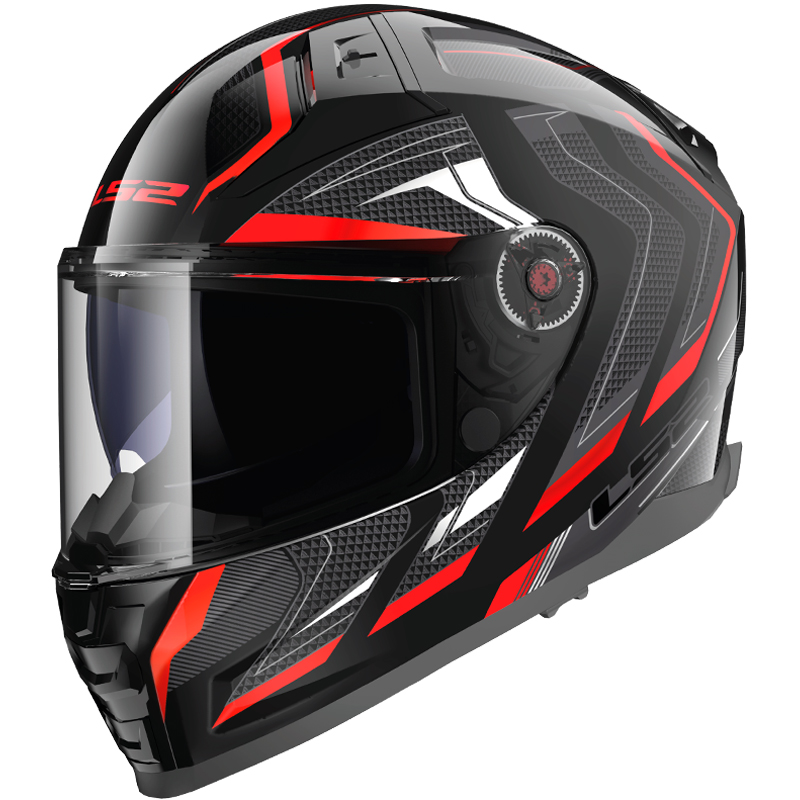 CASCO LS2 VECTOR II ALIZER BLACK/RED