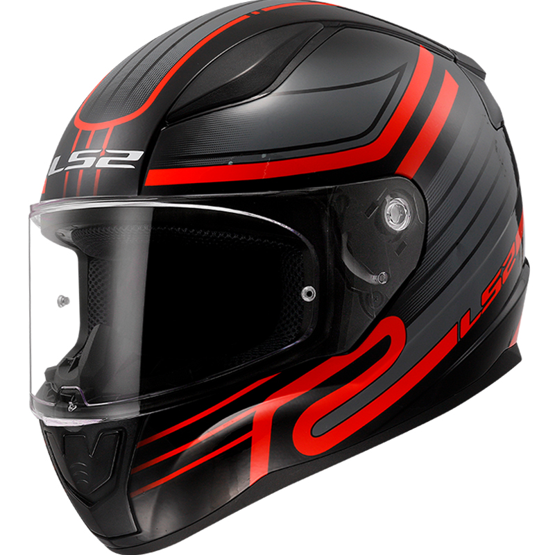 CASCO LS2 RAPID II CIRCUIT BLACK/RED