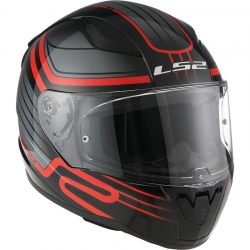 CASCO LS2 RAPID II CIRCUIT BLACK/RED