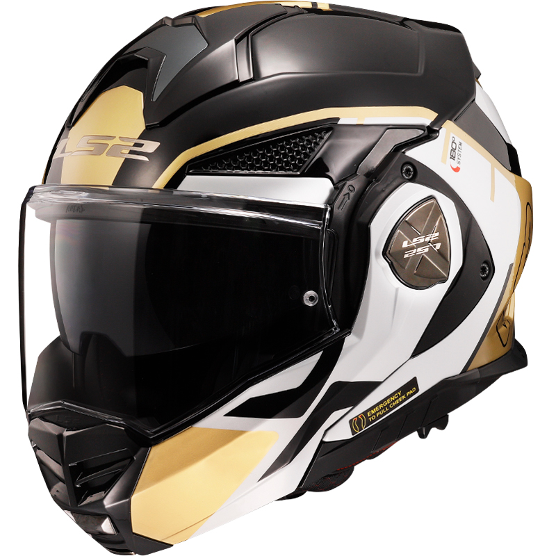 CASCO LS2 ADVANT X METRYK NEGRO/ORO ECE-6