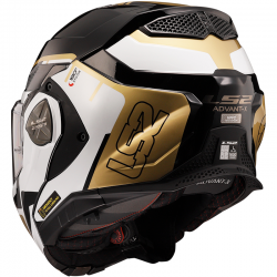 CASCO LS2 ADVANT X METRYK NEGRO/ORO ECE-6