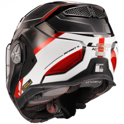 CASCO LS2 ADVANT X SPECTRUM NEGRO/BLANCO/ROJO ECE-06