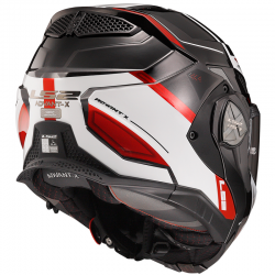 CASCO LS2 ADVANT X SPECTRUM NEGRO/BLANCO/ROJO ECE-06