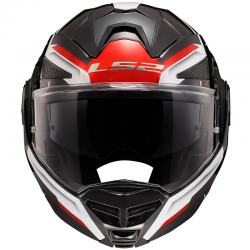 CASCO LS2 ADVANT X SPECTRUM NEGRO/BLANCO/ROJO ECE-06