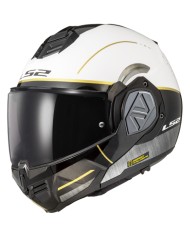 CASCO LS2 ADVANT MODULAR IRON MATT/WHITE/BLACK JEANS