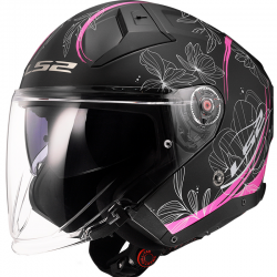 CASCO LS2 INFINITY II LOTUS MATT BLACK/PINK