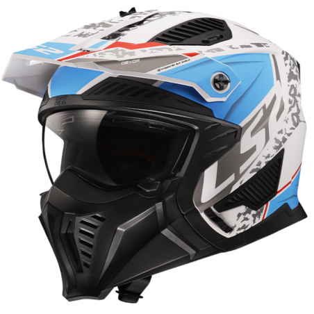 CASCO LS2 DRIFTER DEVOR MATT/WHITE/BLUE