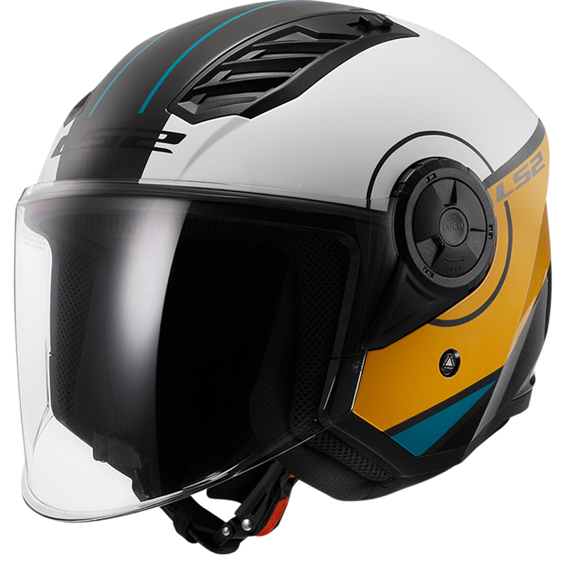 CASCO LS2 AIRFLOW II COVER WHITE/BROWN