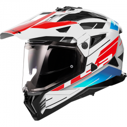 CASCO LS2 PIONEER II NAMIB WHITE/BLUE/RED