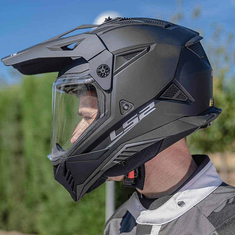 CASCO LS2 PIONEER II HILL WHITE/RED
