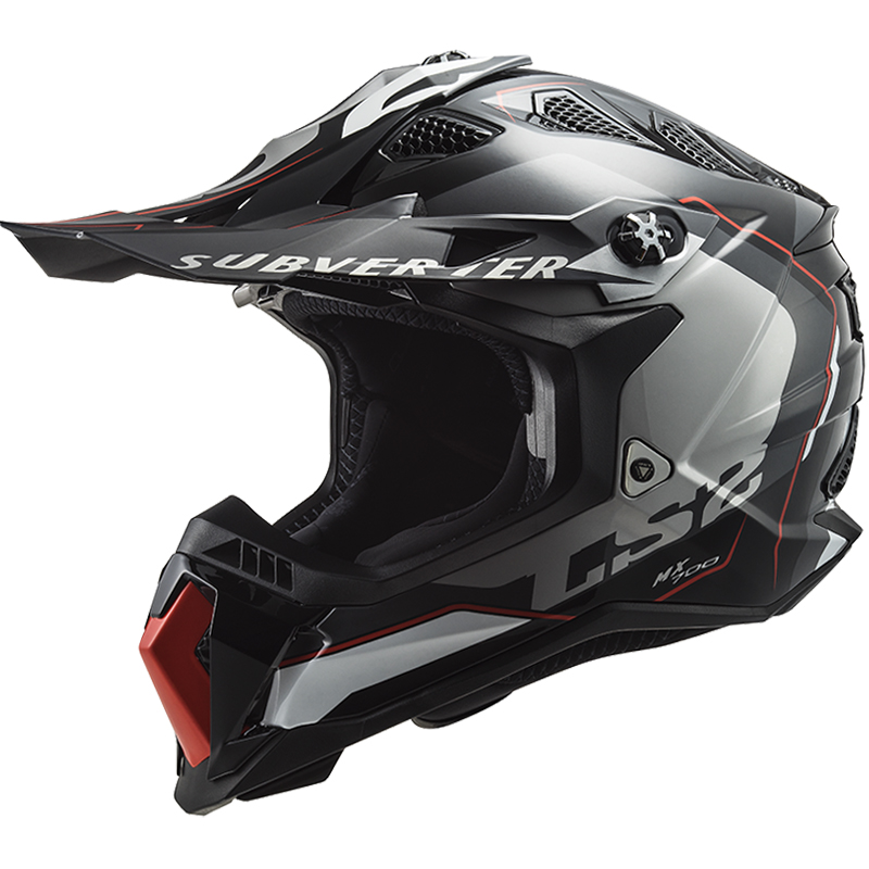 CASCO LS2 SUBVERTER EVO II ARCHED SILVER/TITANIUM