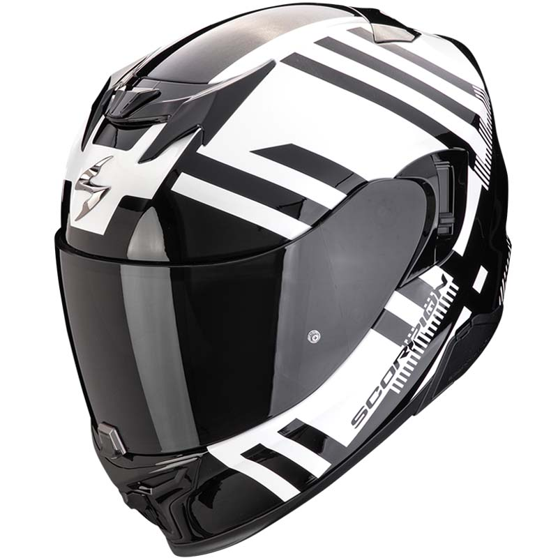 CASCO SCORPION EXO-520 EVO AIR BANSHEE BLANCO/NEGRO