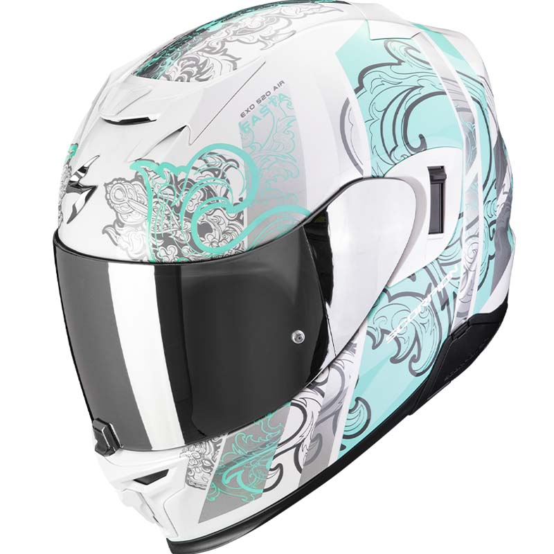 CASCO SCORPION EXO-520 EVO AIR FASTA BLANCO/AZUL