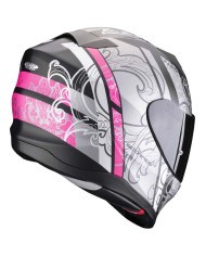 CASCO SCORPION EXO-520 EVO AIR FASTA NEGRO MATE/PLATA/ROSA