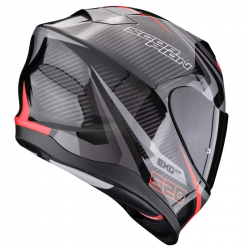 CASCO SCORPION EXO-520 EVO AIR TERRA NEGRO/PLATA/ROJO