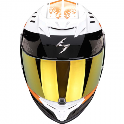 CASCO SCORPION EXO-520 EVO AIR TITAN BLANCO/NARANJA