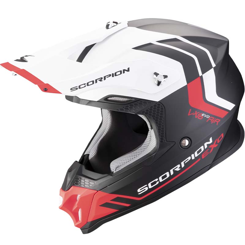 CASCO SCORPION VX-16 EVO AIR FUSION BLACK MATT/RED