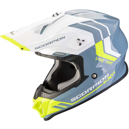 CASCO SCORPION VX-16 EVO AIR FUSION BLUE/YELLOW FLUO