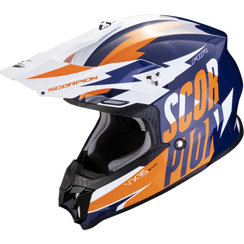 CASCO SCORPION VX-16 EVO AIR SLANTER BLUE/ORANGE