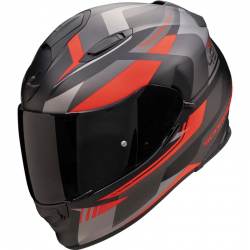 CASCO SCORPION EXO-491 ABILIS BLACK MATT/RED