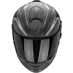 CASCO SCORPION EXO-491 KRIPTA BLACK MATT/GREY