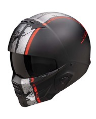 CASCO SCORPION EXO-COMBAT II LORD MATT BLACK/RED