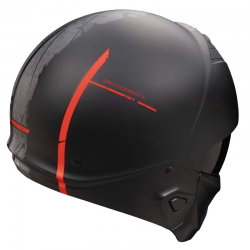 CASCO SCORPION EXO-COMBAT II LORD MATT BLACK/RED