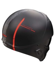CASCO SCORPION EXO-COMBAT II LORD MATT BLACK/RED