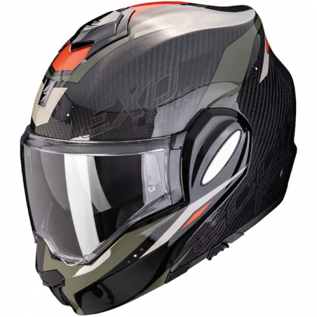 CASCO SCORPION EXO-TECH EVO CARBON ROVER BLACK/GREEN