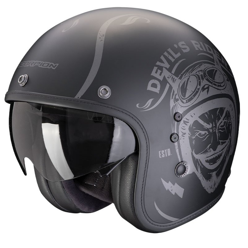 CASCO SCORPION BELFAST EVO ROMEO MATT BLACK/SILVER