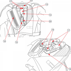 KIT DE CARTUCHO DE AIRE AIR-BAG ALPINESTARS TECH-AIR 7X Y TECH-AIR OFF-ROAD